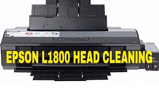 epson l1800 head cleaning [upl. by Jaquelin]