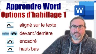 Objets sous Word 2 Principales options dhabillage [upl. by Yelahs]