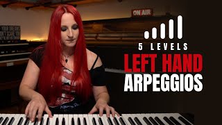 5 Levels of BEAUTIFUL Left Hand Arpeggios [upl. by Trev]