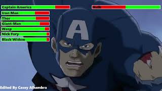 The Ultimate Avengers 2006 Final Battle with healthbars [upl. by Bushweller649]