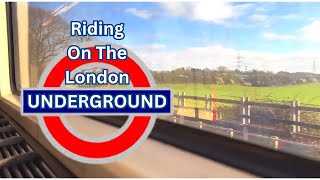 Riding the London Underground from Theydon Bois to Epping on the Central Line [upl. by Ahsit]