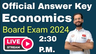 Economics Official Marking scheme  Class 12 Economics Answer Key 2024  Board Exam 2024 Economics [upl. by Laumas]