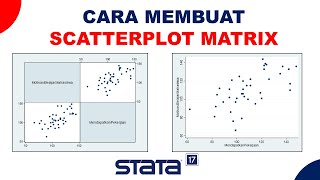 STATA Membuat Scatterplot Matrix [upl. by Eudoxia]