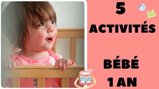 5 idées dACTIVITÉS pour bébé 12 MOIS  DÉVELOPPEMENT DE LENFANT [upl. by Hsetirp]