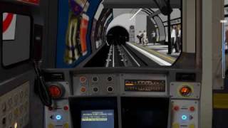 OpenBve London UndergroundNorthern Line Kennington NBEmbankment [upl. by Lorien304]