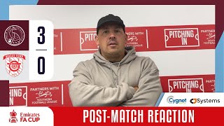 Taunton Town FC 3  0 Didcot TownFC  Emirates FA Cup 1st Round Qualifying  Post Match Interview [upl. by Eenerb]