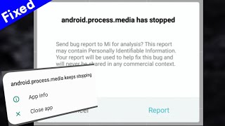 Android Process Media Keeps Stopping  Unfortunately the process androidprocessmedia has stopped [upl. by Adnilem479]