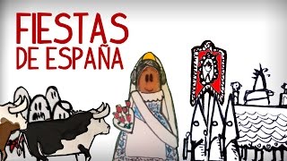 Las fiestas más populares de España cultura española [upl. by Erminia]