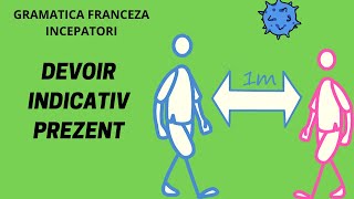 Conjugarea verbului DEVOIR a trebui  Indicativ prezent  Gramatica franceza 2020 [upl. by Melquist]