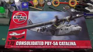 Whats in the box Airfix 172nd Consolidated PBY 5A Catalina [upl. by Ha146]