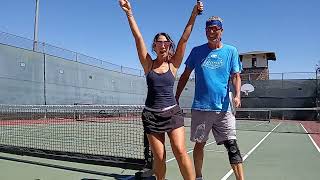 Pickleball drills with Sammee keeping opponent back [upl. by Hanson]