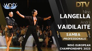 Samba  Langella Nino amp Vaidilaite Andra  Professional  WDO European Championships 2023 [upl. by Nowell493]