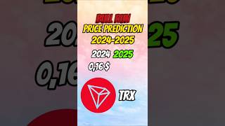 TRON TRX PRICE PREDICTION IN 2025 CRYPTO BULL RUN trx tron cryptocurrency [upl. by Spancake]