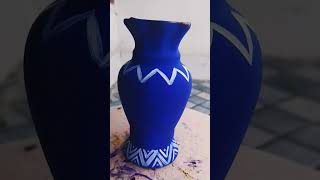 Flower vase painting acrylicpainting hobby shortvideo youtubeshorts [upl. by Edelsten]