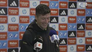 ROBERT LEWANDOWSKI PO EL CLASICO  quotJESTEM BARDZO ZADOWOLONYquot [upl. by Atirahs]