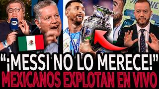 ¡MEXICANOS EXPLOTAN por MESSI CAMPEÓN REACCIONAN a la FINAL ARGENTINA vs COLOMBIA [upl. by Naor]