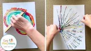 Abstract Painting Ideas for Kids  Process Art Ideas for Kids  Painting Ideas for Kids [upl. by Bathelda]