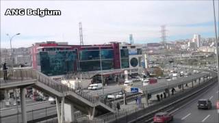 PEDESTRIAN BRIDGE IN ISTANBUL AVCILAR TURKEY FOOTBRIDGE  ÜSTGEÇİTTEK 10 DECEMBER 2015 [upl. by Betta]