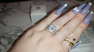 Ring Haul amp Review rings Beautiful Jtv Walmart and Amazon affordable ringhaul 925silverings [upl. by Ojaras935]