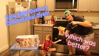 Easy Bake Oven vs Conventional Oven Taste Test Which one was better [upl. by Nagaem]