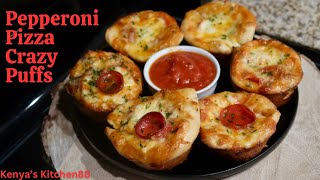 Pepperoni Pizza Crazy Puffs Recipe  Kenya’s Kitchen88 [upl. by Eiralam149]