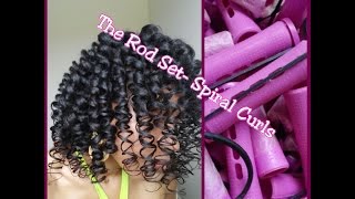 The Rod Set Spiral Curls From Start to Finish [upl. by Nahej]