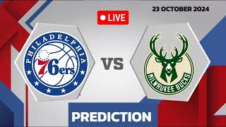 Philadelphia 76ers VS Milwaukee Bucks  NBA Match Prediction  Basketball Match Prediction [upl. by Ellenrad]