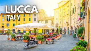 Lucca Italy 🇮🇹 Tuscanys Most Charming City Relaxing Walking Tour in 4K【2024】 [upl. by Akema]