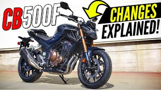 New 2023 Honda CB500F Changes Explained [upl. by Ahsoik181]