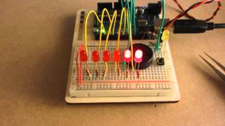 Arduino  Knight Rider  LEDs amp Theme song [upl. by Cattier]