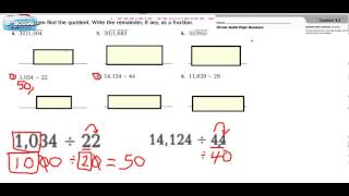 Divide MultiDigit Numbers  Estimation [upl. by Esirahc]