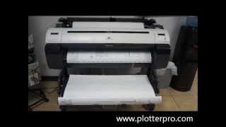 Canon ImagePrograf IPF760 wide format printer plotter stacker demo from Professional Plotter [upl. by Bettina]