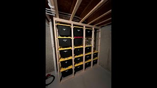 Bin Storage Rack PT2  The Build [upl. by Refanej]