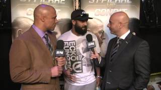 UFC 154 Johny Hendricks 1on1 [upl. by Ahsyad821]