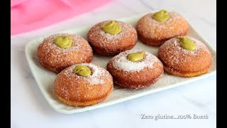 Bomboloni soffici con crema di pistacchio [upl. by Nanaek688]