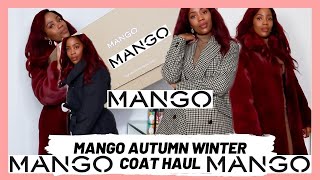 MANGO AUTUMN FALL WINTER COAT HAUL 2020  MANGO NEW IN COAT TRY ON HAUL [upl. by Joline]