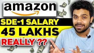 Amazon SDE1 455 Lac Detailed CTC Breakdown  Base Bonus Stocks Benefits [upl. by Iek]