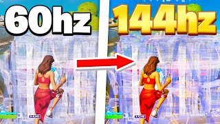 60hz VS 144hz in Fortnite Season 7  Is it worth switching [upl. by Wesla991]