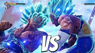 Goku SSB Kaioken vs Vegeta SSB 1vs1 Gameplay PS4 Pro JUMP FORCE [upl. by Amend]