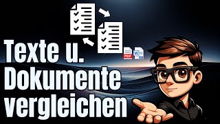 Texte vergleichen leicht gemacht mit Notepad  Word u PDF Dokumente vergleichen [upl. by Buttaro]