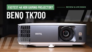 Benq TK 700 Review and Live Demo  Best 4K HDR Gaming and Atmos Projector Price in India [upl. by Atims660]