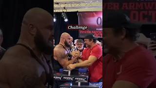 Challenge accepted 😱 shorts armwrestling [upl. by Dajma]