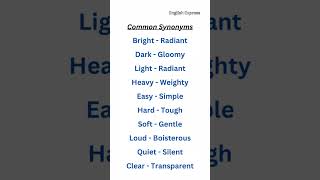 Common Synonyms learnenglish synonyms synonym learn english vocabulary englishexpress [upl. by Dirrej774]