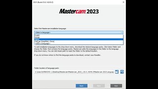 How to Install MasterCam 2023 Italian Language Pack Come installare MasterCam 2023 lingua italiana [upl. by Netsrik954]