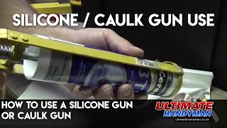 how to use a silicone gun or caulk gun [upl. by Odel204]