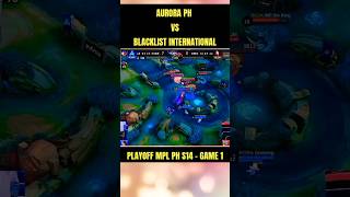 Aurora v blacklist G1 game mobilelegends mlbb mplindonesia seputarmobilelegends shorts [upl. by Fabri]