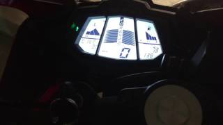 YAMAHA YZF R125 max rev engine sound stock [upl. by Assenay]