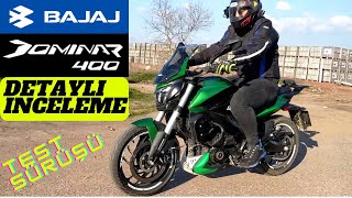 BAJAJ DOMİNAR D400 UG Detaylı İnceleme ve Test Sürüşü Kullanıcı Deneyimi bajaj dominar400 [upl. by Anibla]