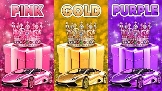 Choose Your Gift Pink Gold or Purple 💗⭐️💜 How Lucky Are You 😱 Quiz Shiba [upl. by Block]