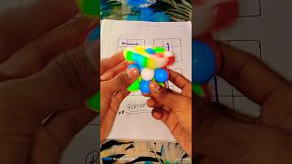 3x3 RUBIKS CUBE EASY TRICK VIRAL TRENDING SHORTS [upl. by Eceerahs]